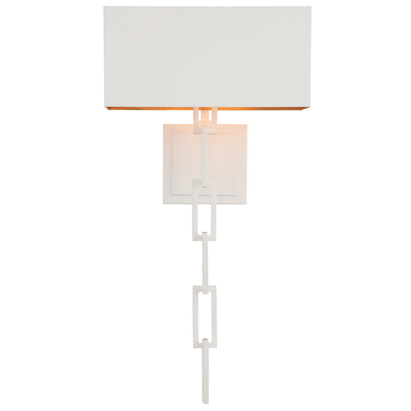 Brian Patrick Flynn 2-Light Armed Sconce, White