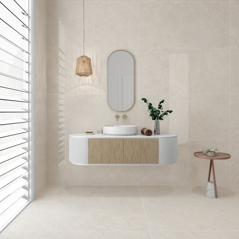 Dapple 47,24 po X 47,24 po Carrelage de sol et de mur en porcelaine mat aspect marbre (15,49 pieds carrés / chaque)
