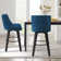 Loriell Swivel Bar & Counter Stools with Solid Wood Frame