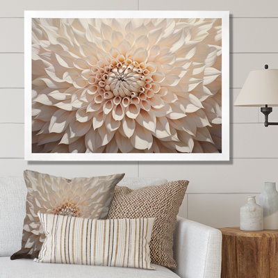 Minimalisme beige Dahlia II sur toile