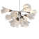 Mobius 12 - Light Sputnik Modern Linear Chandelier