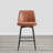 Betzalel Swivel Upholstered Counter Stool with Metal Frame-274132238