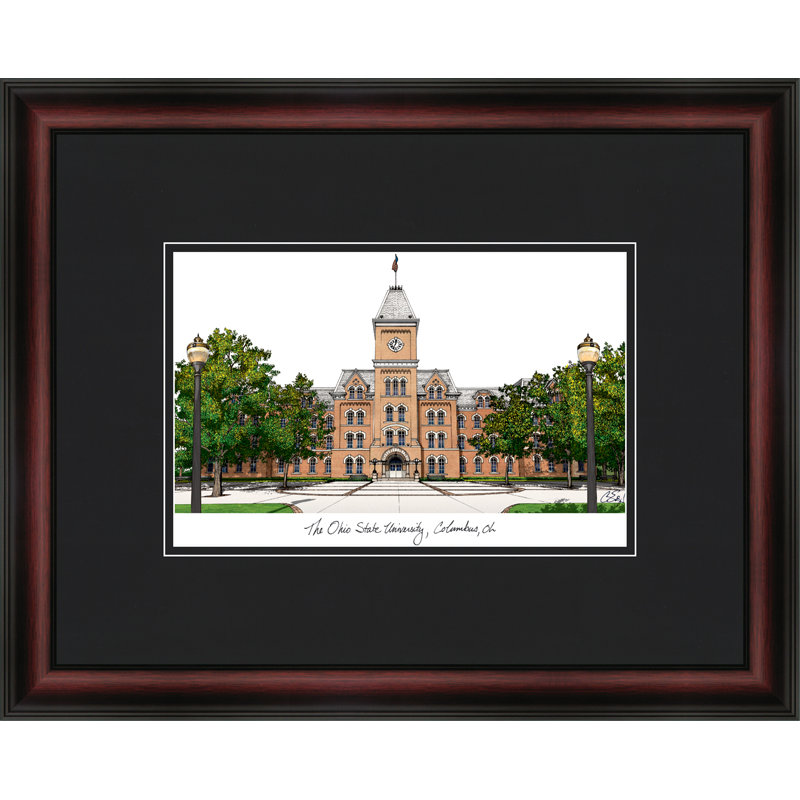 Cadre photo en lithographie ncaa ohio state buckeyes academic