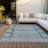 Machine Washable Indoor/Outdoor Meredith ACN2160 Striped Rug-1528066064