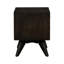 Table de chevet 2 tiroirs Mid-Century brun, nombreuses options de rangement, solide, 24 po de profondeur, structure pour support, 17 po de largeur, corps