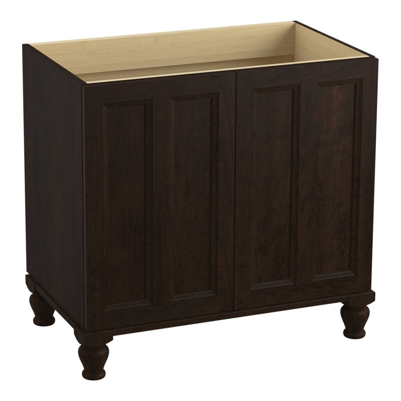 Base de meuble-lavabo 36 po Damask, Suède Claret, Only doors
