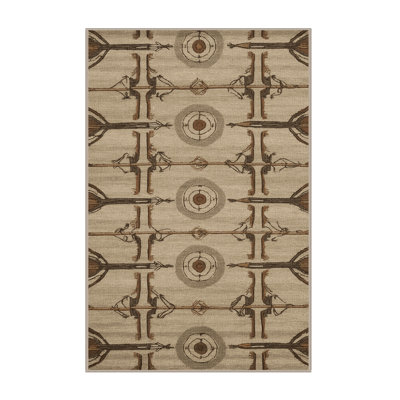 Washable Archery Sports Area Rug