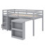 Lit mezzanine simple comprenant un ensemble de tiroirs, une étagère et un bureau coulissant-1531450712