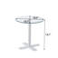Tempered Rould Glass Dinning Table with Leg-107239311-107239313