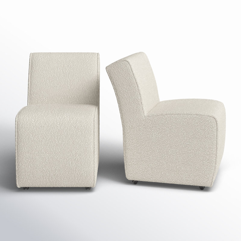 Niana 20'' H Upholstered Parsons Chair, Cream