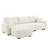 110-inch Boucle Fabric Modular Sectional L-Shape Sofa with Movable Ottoman-1440758651