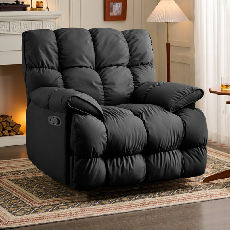 Fauteuil inclinable Ellease, Similicuir gris foncé