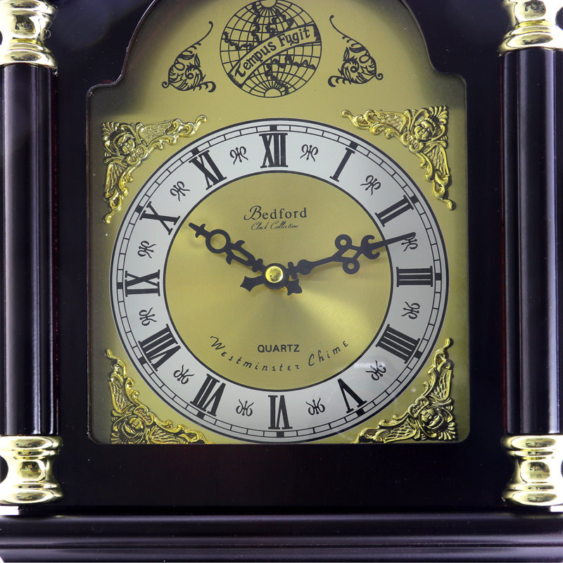 Horloge murale Bedford, Chêne cerisier acajou