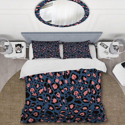 Trendy Colors Leopard Pattern - Animals Duvet Cover Set - Microfiber Polyester