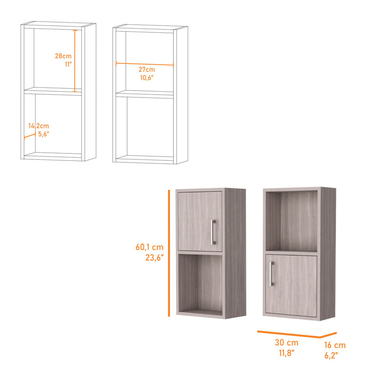 White Oak Bathroom Medicine Cabinets With Open Shelf - Modern Decor Addition, White oak