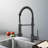 Led Kitchen Faucet With Pull Down Sprayer, Single Handle Single Lever Kitchen Sink Faucet 