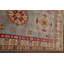 Tapis de couloir bleu clair en laine Kazak fait à la main 3 x 17
