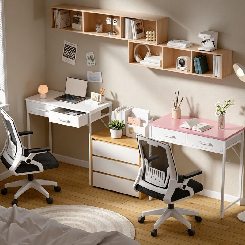 MDF Steel Computer Desk