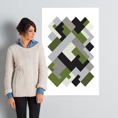 «Rectangles Org», reproduction d'impression sur toile