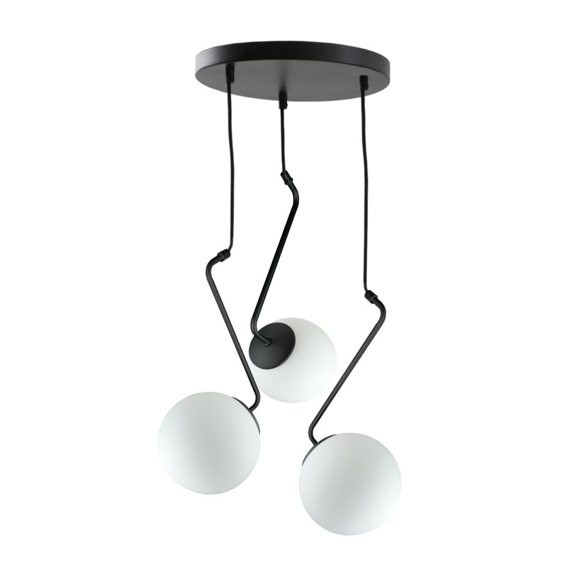 Berek - Light Matte Black Unique/Statement Pendant, 3