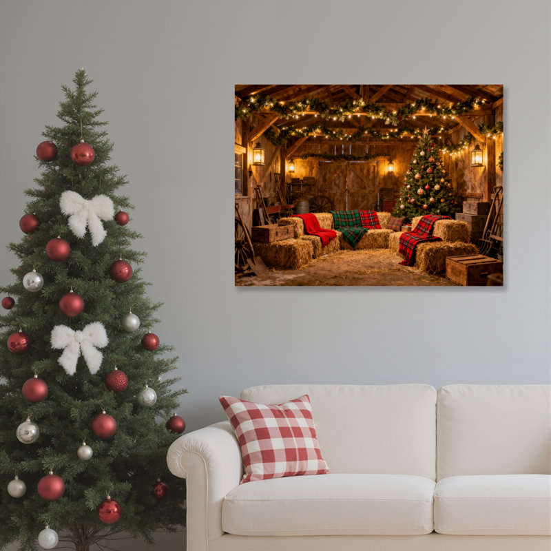Art sur toile Cozy Cabin, H 12 po x l 18 po