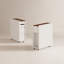 Armoire de rangement de salle de bain roulante en bois massif avec tiroirs coulissants, rangement latéral pour papier hygiénique