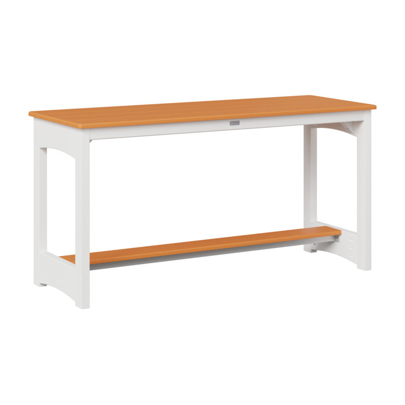 Berlin Gardens Balcony Table, 30.75" H x 60" W x 22" D, Mango Orange
