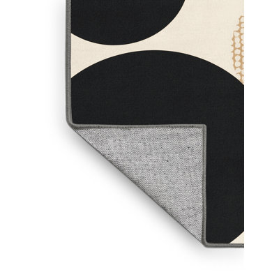 Tapis gris à motif géométrique moderne lavable à la machine