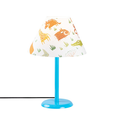 Lampe de table bleue 18,11 po McTeer