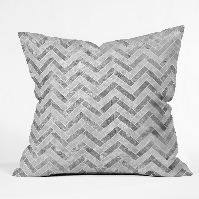 Coussin en chevronss en béton kelly haines, 16 po x 1 po