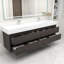 Meuble-lavabo mural double 80 po avec lavabo acrylique Victoria