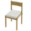 Ensemble de table de salle à manger 7 pièces pour 6 personnes, ensemble de table de salle à manger en bois pour 6 personnes avec chaises rembourrées pour la cuisine et la salle à manger (bois naturel délavé)