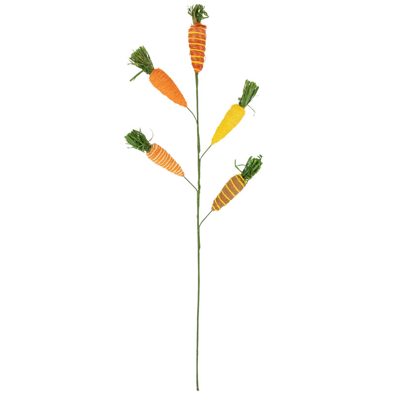 Tiges de sapin de Pâques artificielles carottes