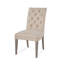 Chaise d'appoint rembourrée beige La Verne
