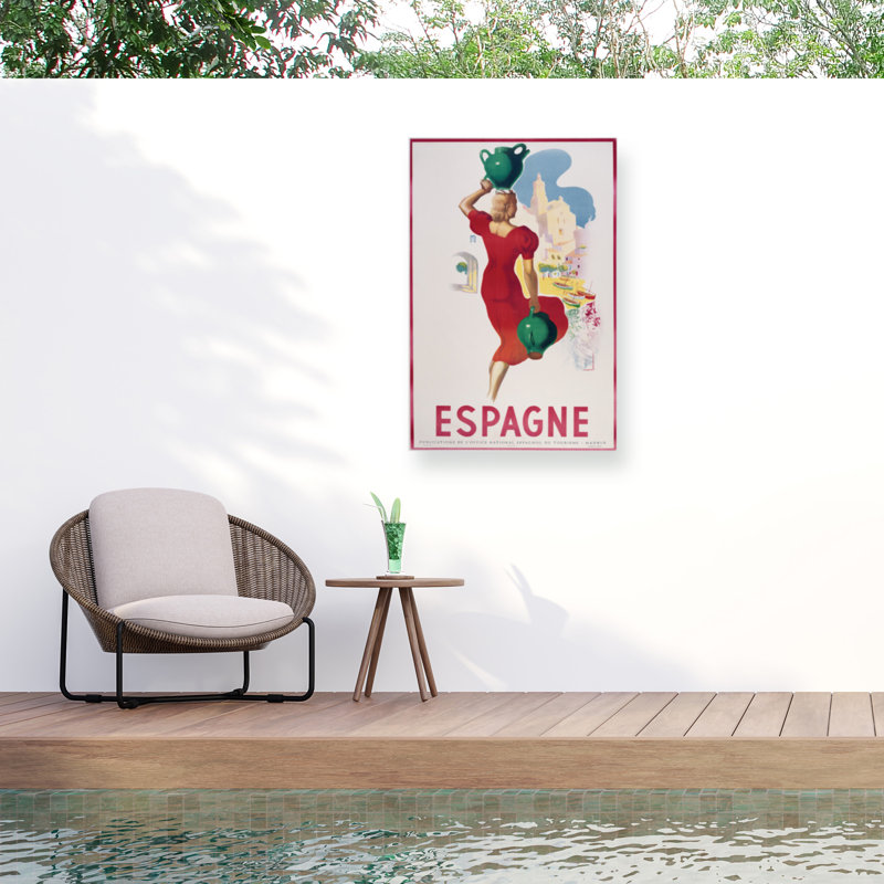 Toile d'extérieur Marcus Jules Espagne, H 22 po x l 32 po