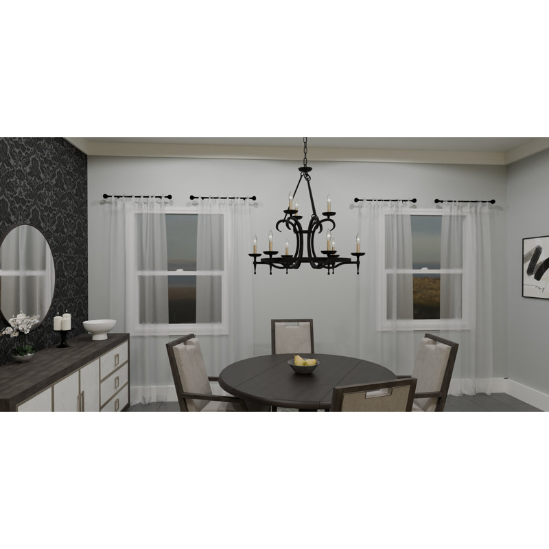 Daizhane 9 - Light Steel Dimmable Chandelier