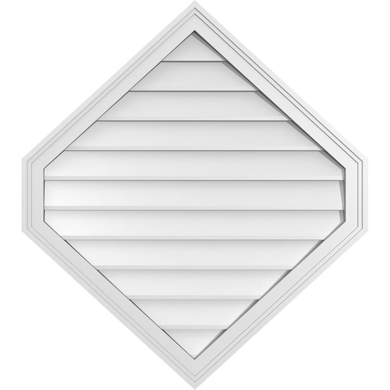 Ventilé vertical à pignon vertical 11/12 po, H 36 po x l 32 po x P 1,5 po