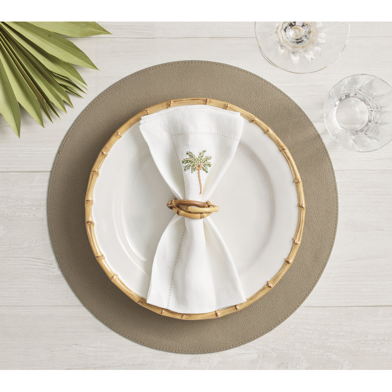Icons Placemat, Sage/Khaki