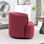 Fauteuil demi-tonneau pivotant rembourré Tybias-1288615245