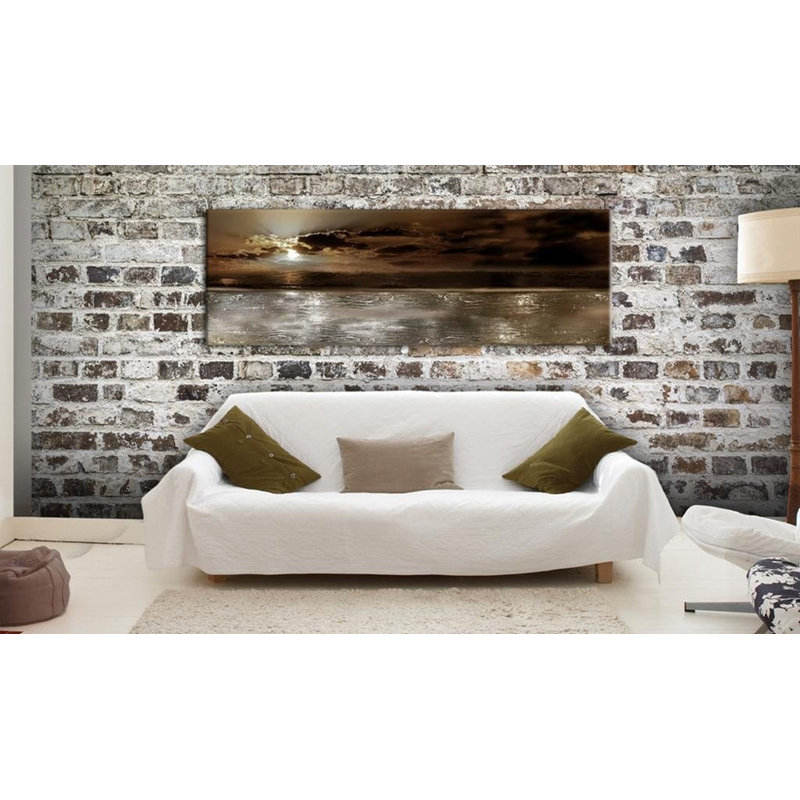 Iratze, océan mystérieux sur toile, H 20 po x l 59 po x P 0,7 po