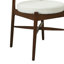 Chaises de salle à manger de style Mid-Century moderne (MP2 / carton) noyer + beige