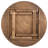 Elynna 60" Round Solid Pine Folding Farm Dining Table Set with 4 Cross Back Chairs