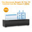 Floating TV Cabinet with RGB LED Light, Wall Mounted TV Stand, Soft Close Flip Doors Cable Hole-403800948-431637990