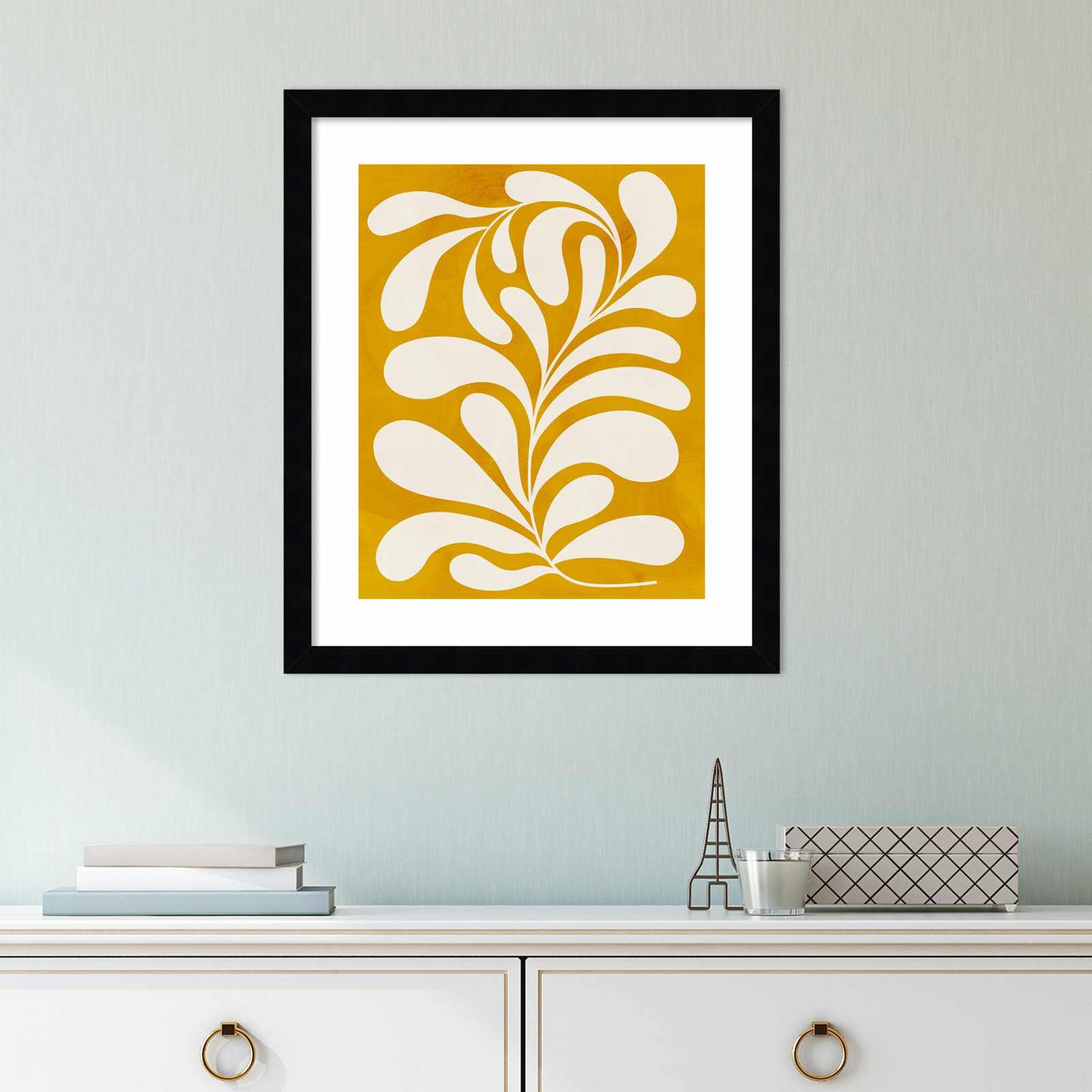 Goldenrod I by Grace Popp, Black, 21" H x 17" W x 1" D