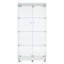 Vitrine lumineuse en verre à deux portes avec 4 tablettes-1687554300
