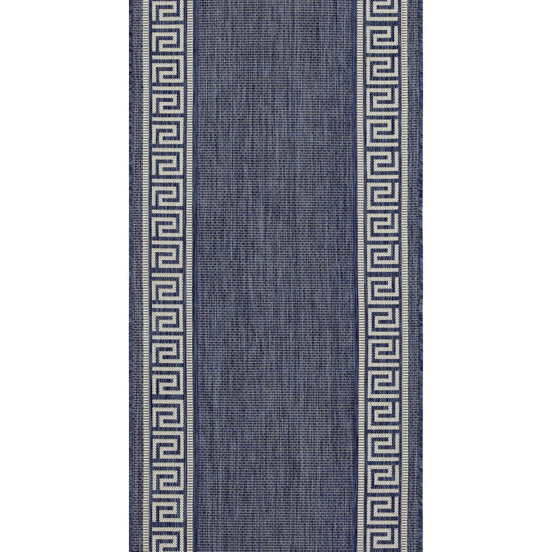 Sunshine Indoor/Outdoor Area Rug, Blue, Runner 2'7" x 7'3"