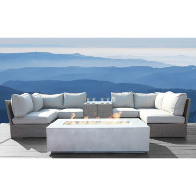 Vasil Fully Assembled 4 - Person Seating Group with Cushions