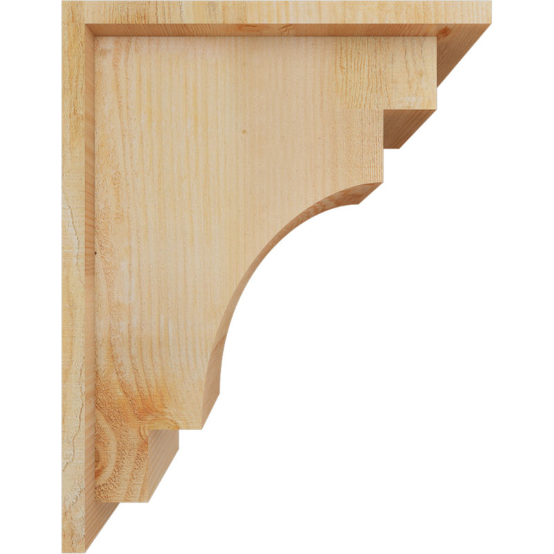 Corbeau méditerranéen avec contre-plaque, 18" H x 8" W x 14" D, Sapin de Douglas, Sciage brut