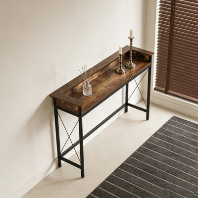 Table de canapé avec prise électrique, console
