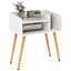 Table de chevet moderne Mid-Century avec tablettes ouvertes-625848015
